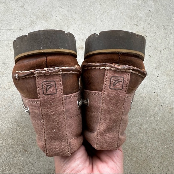 Sperry Top Sider Brown Leather Chukka Moc Toe Boots Shoes Men’s size 10.5 main image 9